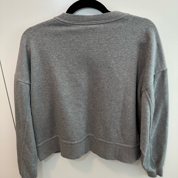 Grey Cropped Nike Sweatshirt - Picture 3 of 3